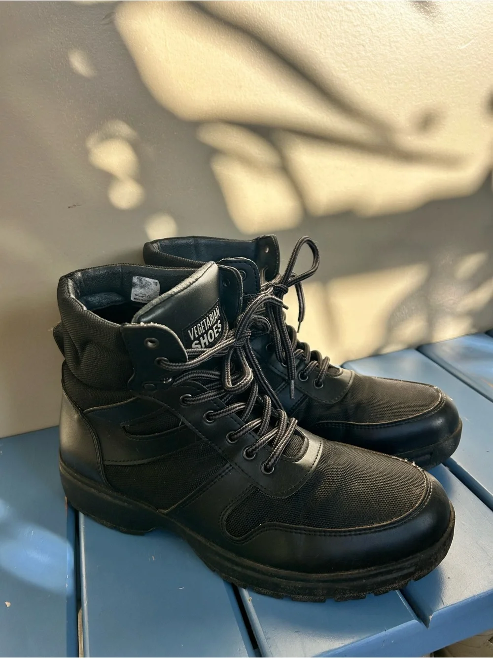 Vegetarian Shoes  Men's Black Tactical Boots